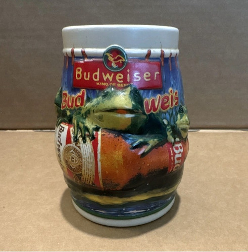 Budweiser frog ceramic - budweiser,